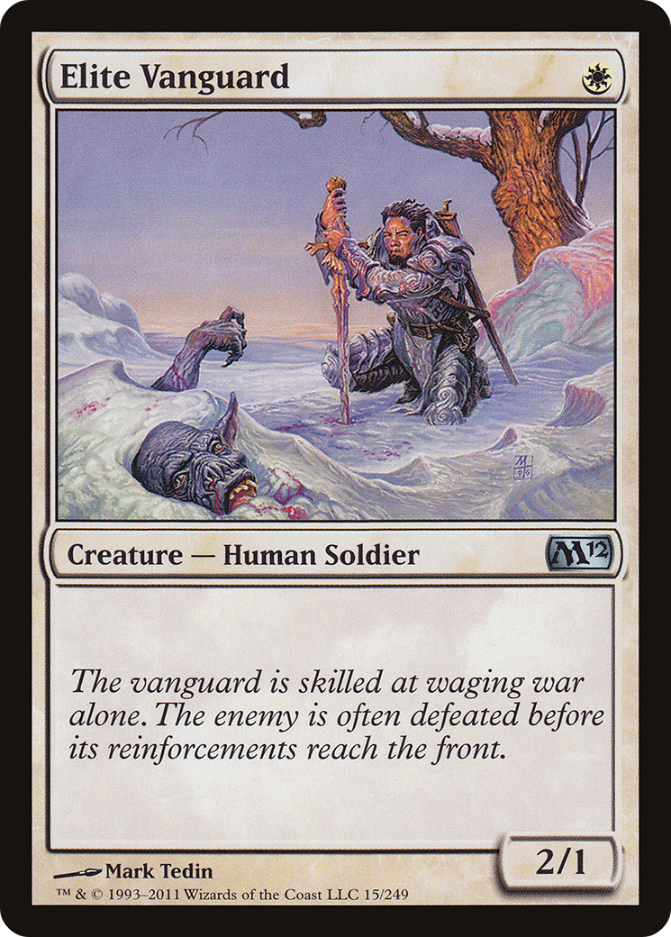 Elite Vanguard (M12-015) [Magic 2012] Foil MTG Single Wizards of the Coast