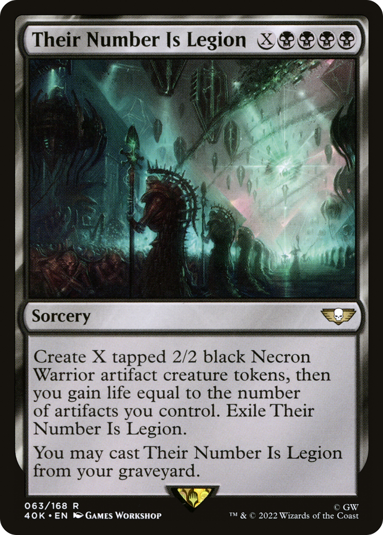 Their Number Is Legion (40K-063) [Warhammer 40,000 Commander] MTG Single Wizards of the Coast