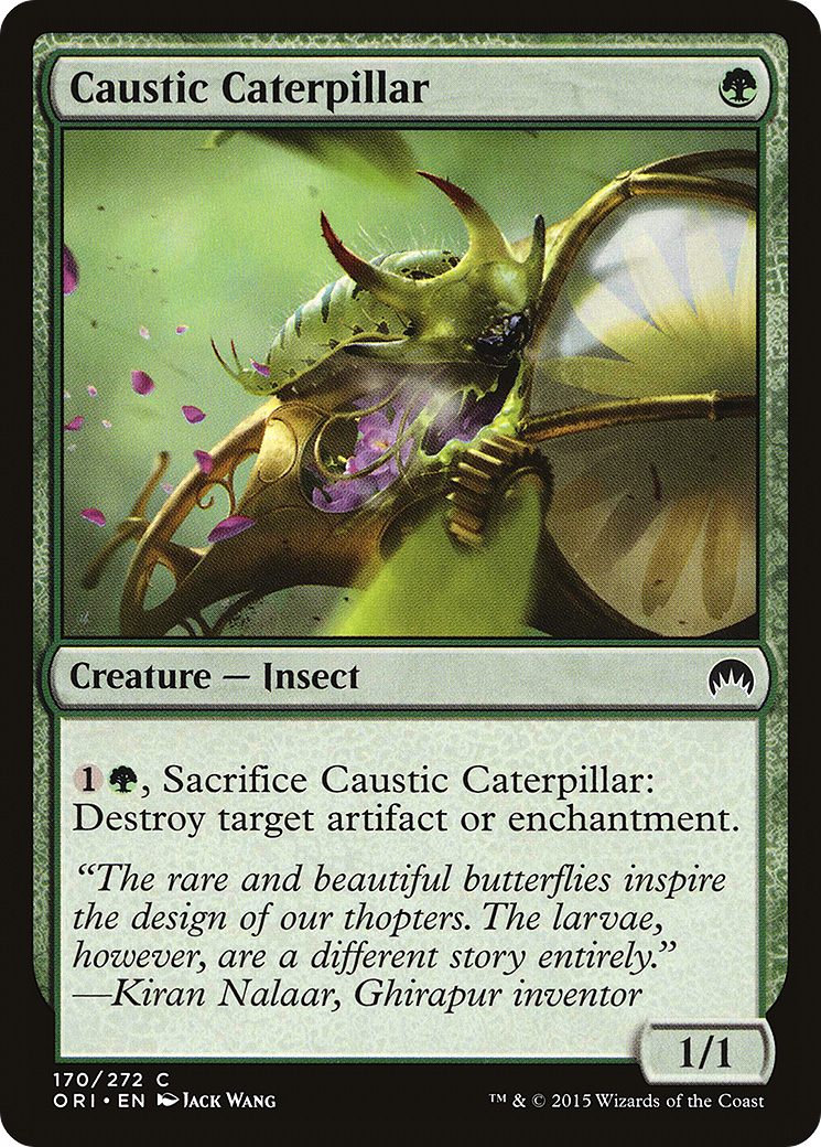 Caustic Caterpillar (ORI-170) [Magic Origins] Foil MTG Single Wizards of the Coast