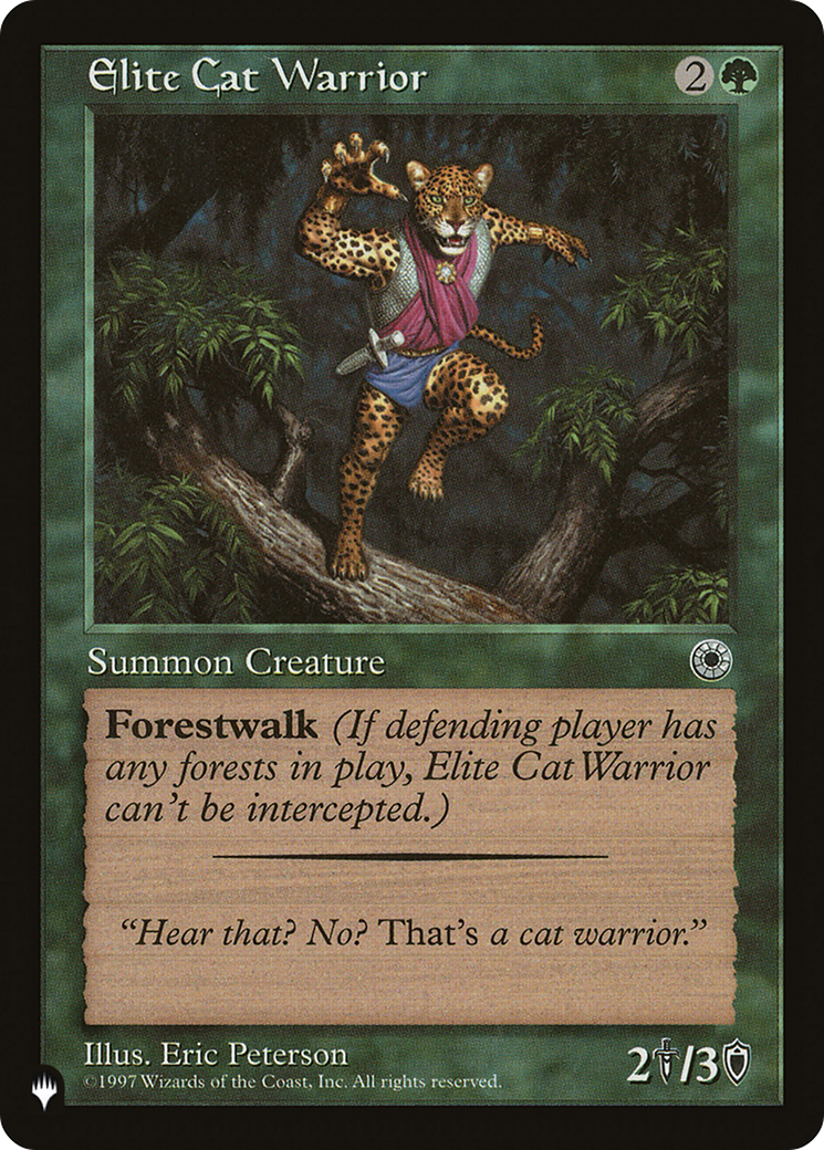 Elite Cat Warrior (LIST-POR-163) [Mystery Booster] The List MTG Single Wizards of the Coast