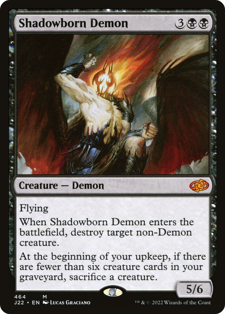 Shadowborn Demon (J22-464) [Jumpstart 2022] MTG Single Wizards of the Coast