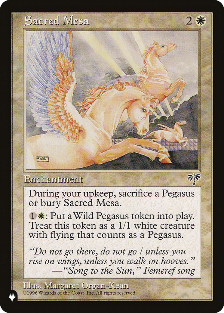Sacred Mesa (LIST-MIR-37) [Mystery Booster] The List MTG Single Wizards of the Coast