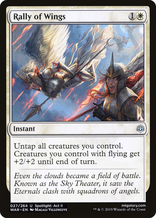 Rally of Wings (WAR-027) [War of the Spark] Foil MTG Single Wizards of the Coast