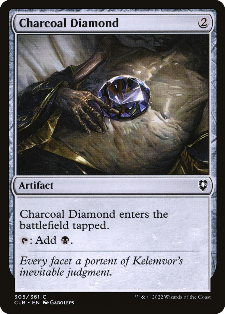 Charcoal Diamond (CLB-305) [Commander Legends: Battle for Baldur's Gate] MTG Single Wizards of the Coast