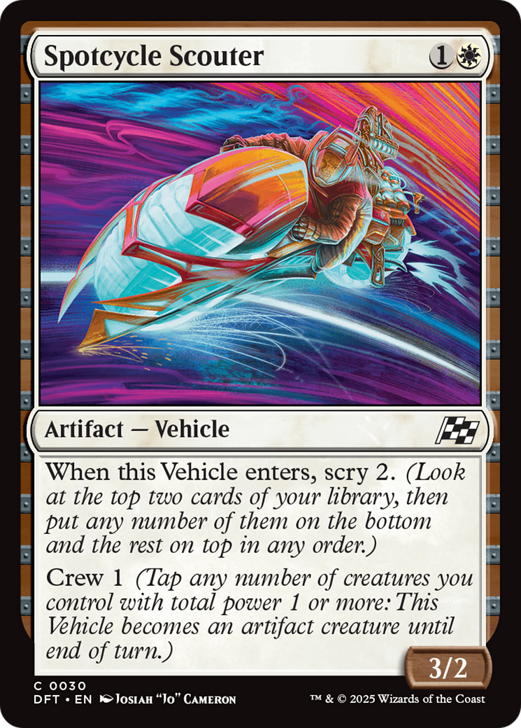 Spotcycle Scouter (DFT-030) [Aetherdrift] Foil MTG Single Wizards of the Coast