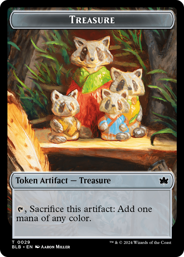 Treasure // Steampath Charger Double-Sided Token [Tokens] Bloomburrow Tokens MTG Single Magic: The Gathering