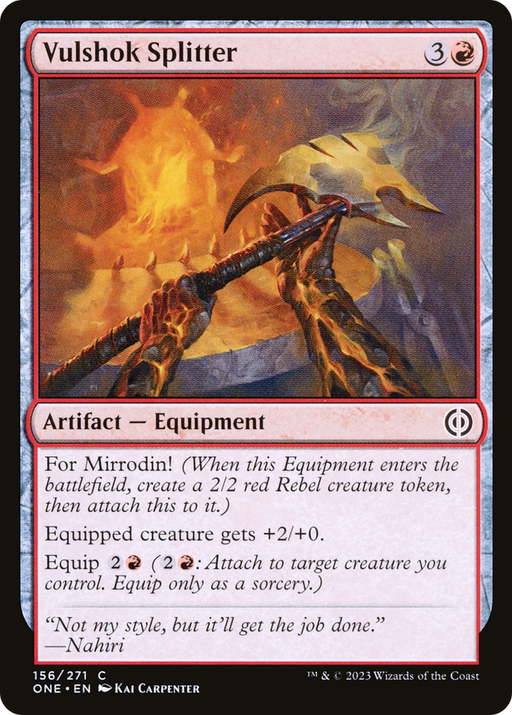 Vulshok Splitter (ONE-156) [Phyrexia: All Will Be One] Foil MTG Single Wizards of the Coast
