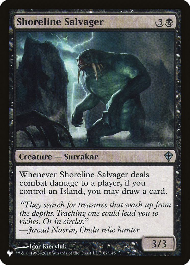 Shoreline Salvager (LIST-WWK-67) [Mystery Booster] The List MTG Single Wizards of the Coast