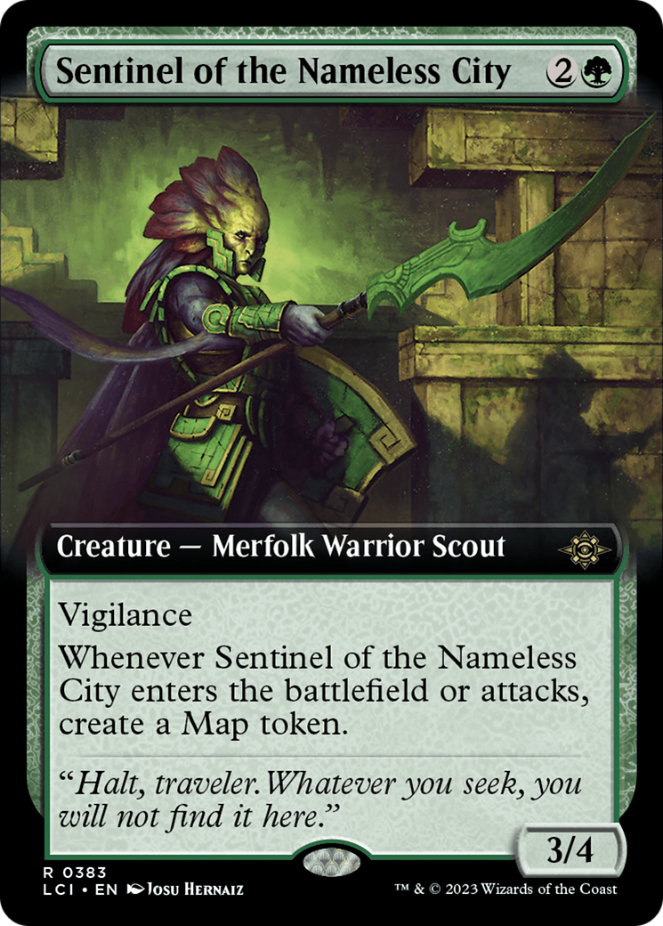 Sentinel of the Nameless City (LCI-383) [The Lost Caverns of Ixalan] (Extended Art) Foil MTG Single Wizards of the Coast