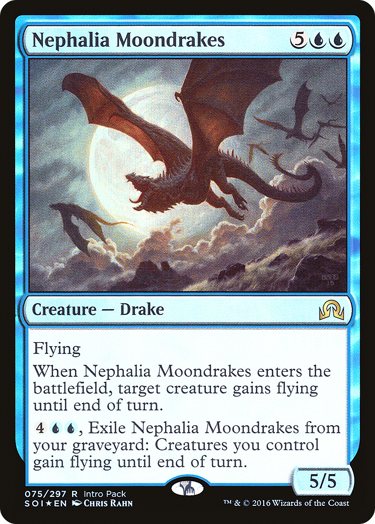 Nephalia Moondrakes (UMP-075) [Shadows over Innistrad Promos] Foil MTG Single Wizards of the Coast