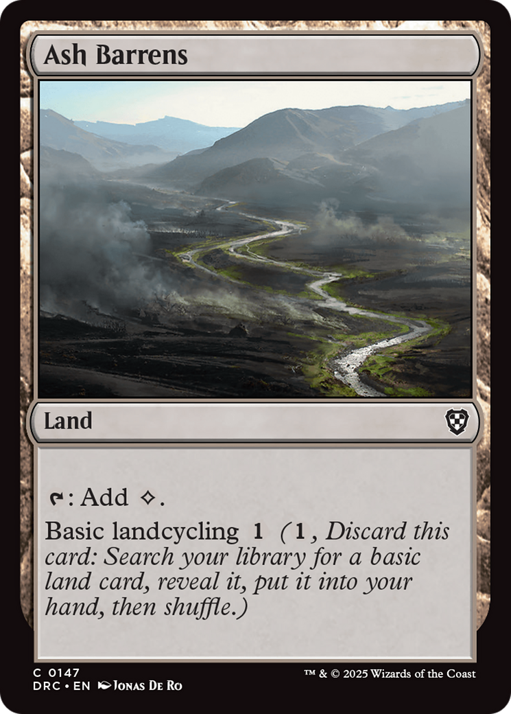 Ash Barrens (DRC-147) [Commander: Aetherdrift] MTG Single Wizards of the Coast