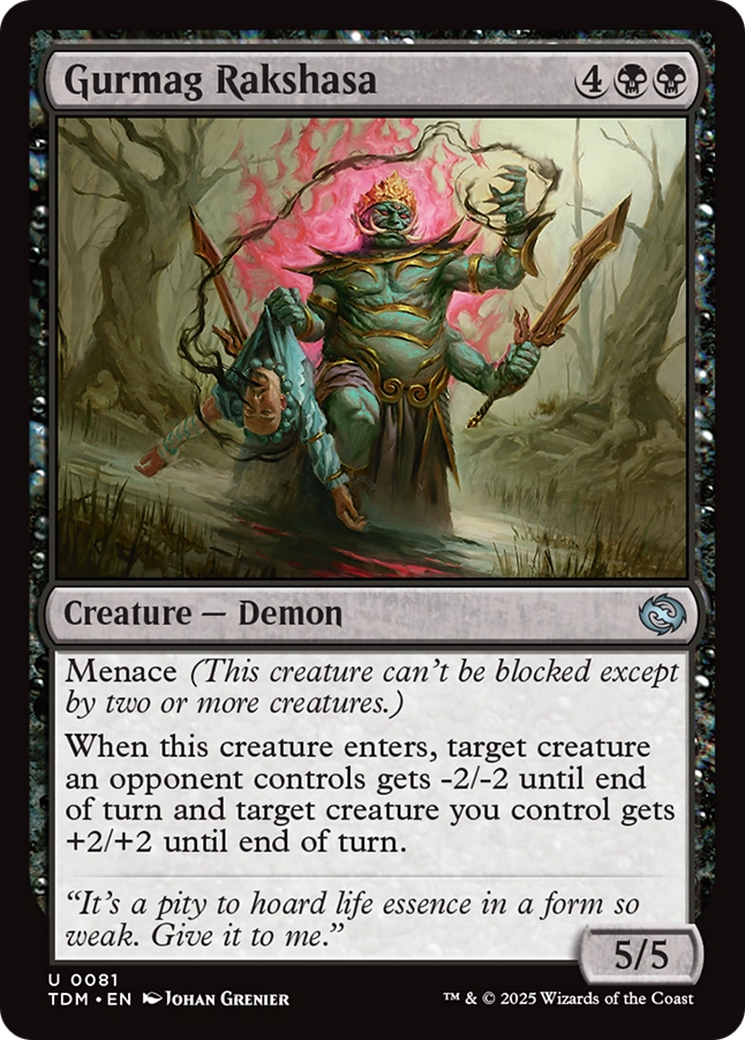 Gurmag Rakshasa (TDM-081) [Tarkir: Dragonstorm] Foil MTG Single Wizards of the Coast