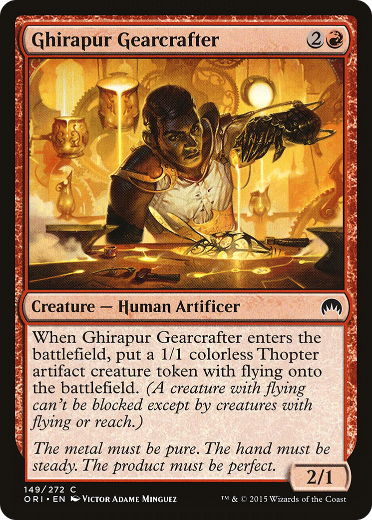 Ghirapur Gearcrafter (ORI-149) [Magic Origins] MTG Single Wizards of the Coast