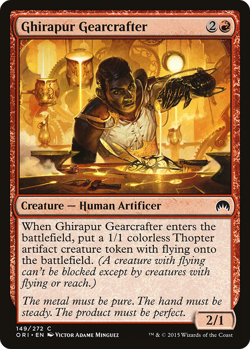 Ghirapur Gearcrafter (ORI-149) [Magic Origins] MTG Single Wizards of the Coast