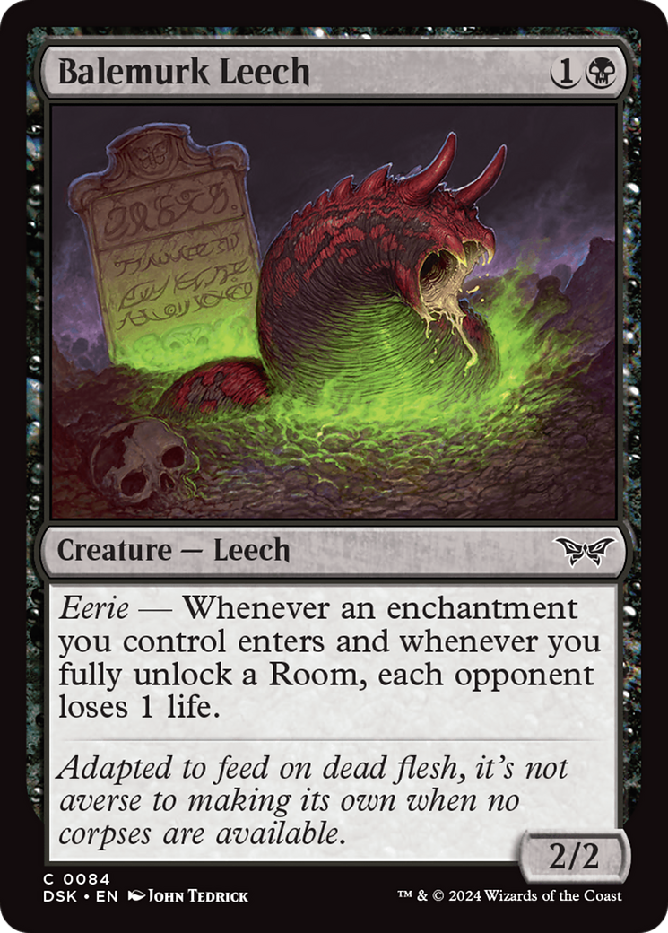 Balemurk Leech (DSK-084) [Duskmourn: House of Horror] MTG Single Wizards of the Coast