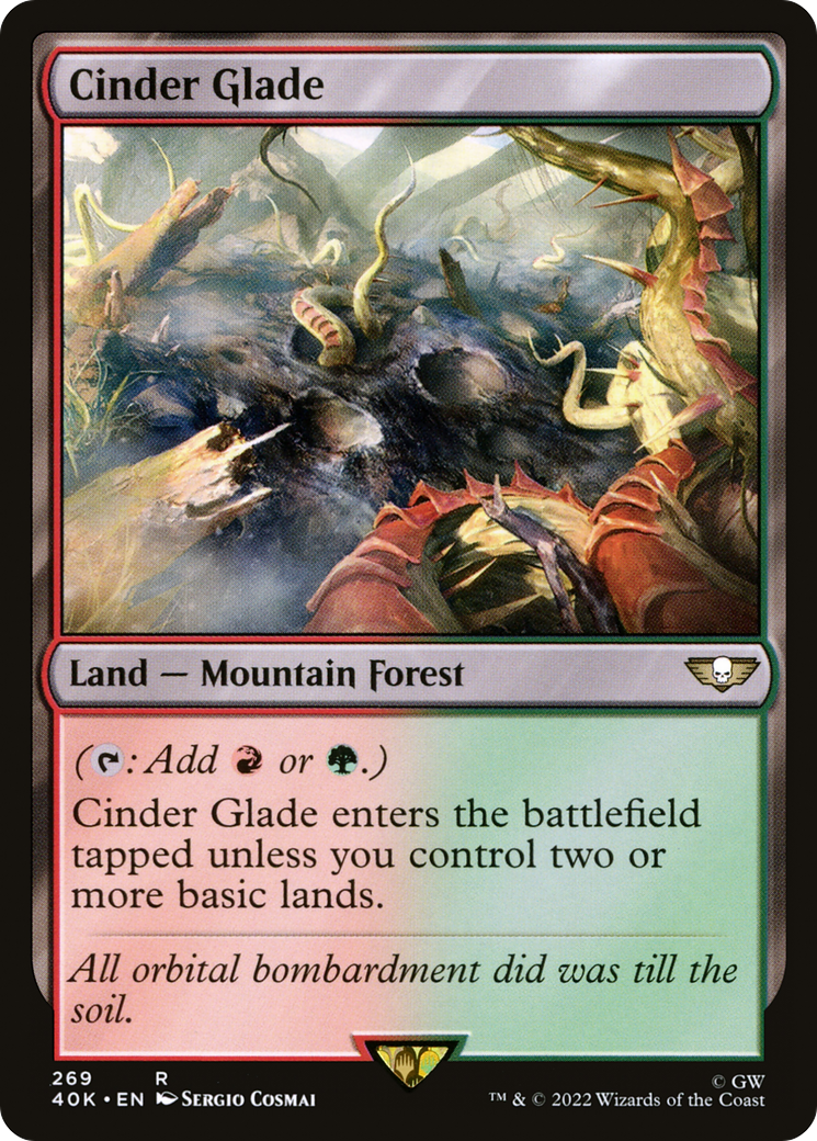 Cinder Glade (40K-269) [Warhammer 40,000 Commander] MTG Single Wizards of the Coast