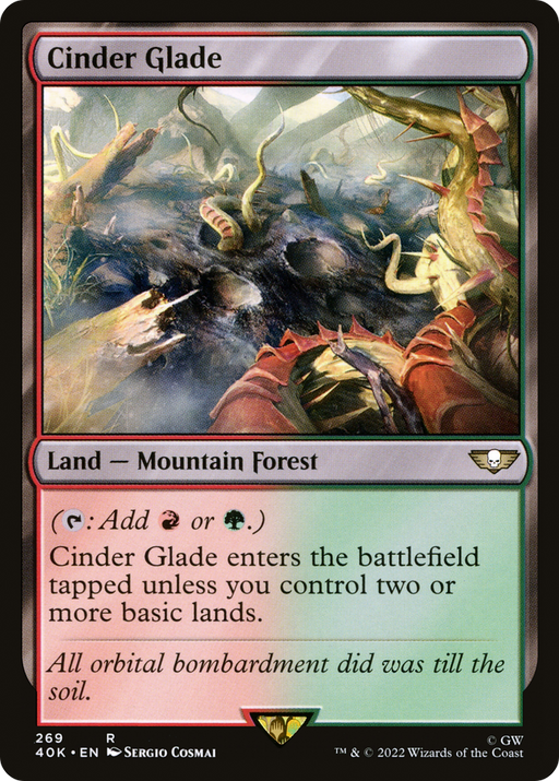 Cinder Glade (40K-269) [Warhammer 40,000 Commander] MTG Single Wizards of the Coast