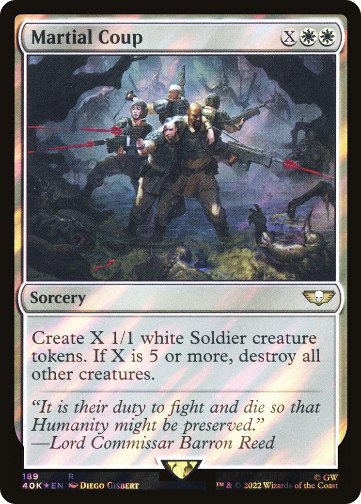 Martial Coup (40K-189★) [Warhammer 40,000 Commander] Foil MTG Single Wizards of the Coast