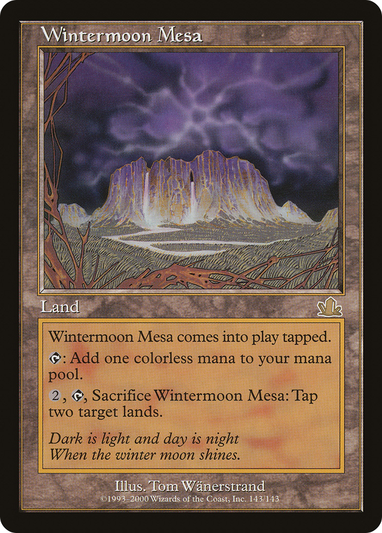 Wintermoon Mesa (PCY-143) [Prophecy] Foil MTG Single Wizards of the Coast
