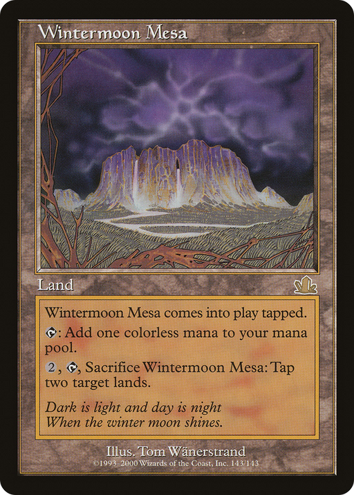 Wintermoon Mesa (PCY-143) [Prophecy] Foil MTG Single Wizards of the Coast