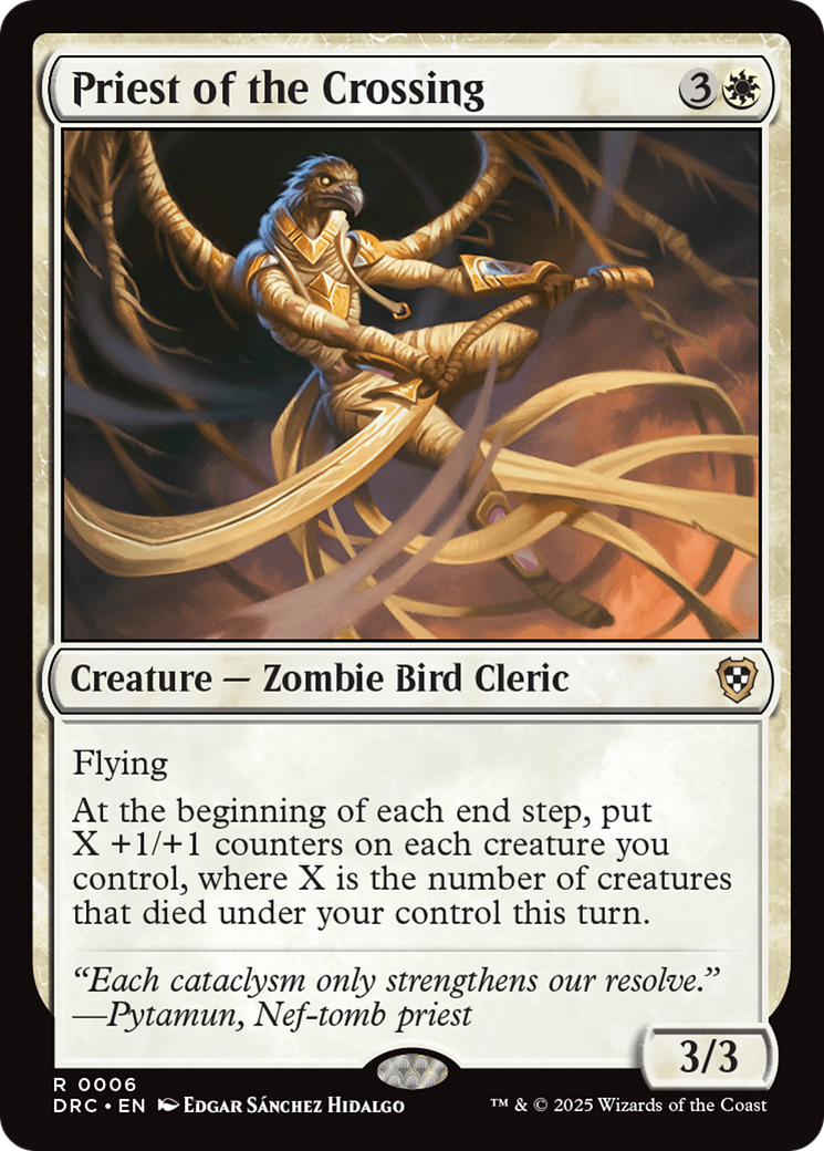 Priest of the Crossing (DRC-006) [Commander: Aetherdrift] MTG Single Wizards of the Coast