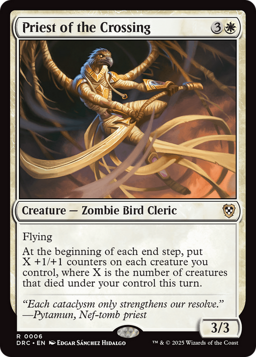 Priest of the Crossing (DRC-006) [Commander: Aetherdrift] MTG Single Wizards of the Coast