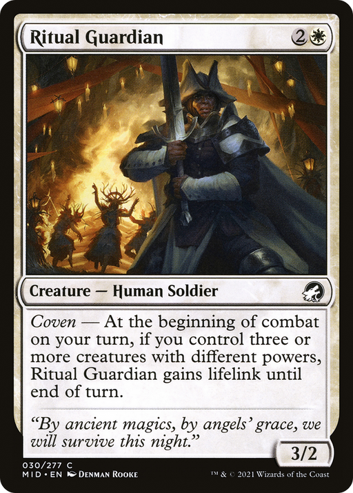 Ritual Guardian (MID-030) [Innistrad: Midnight Hunt] MTG Single Wizards of the Coast