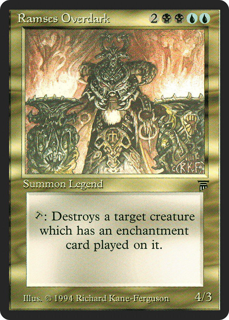 Ramses Overdark (LEG-252) [Oldschool] Legends MTG Single Wizards of the Coast