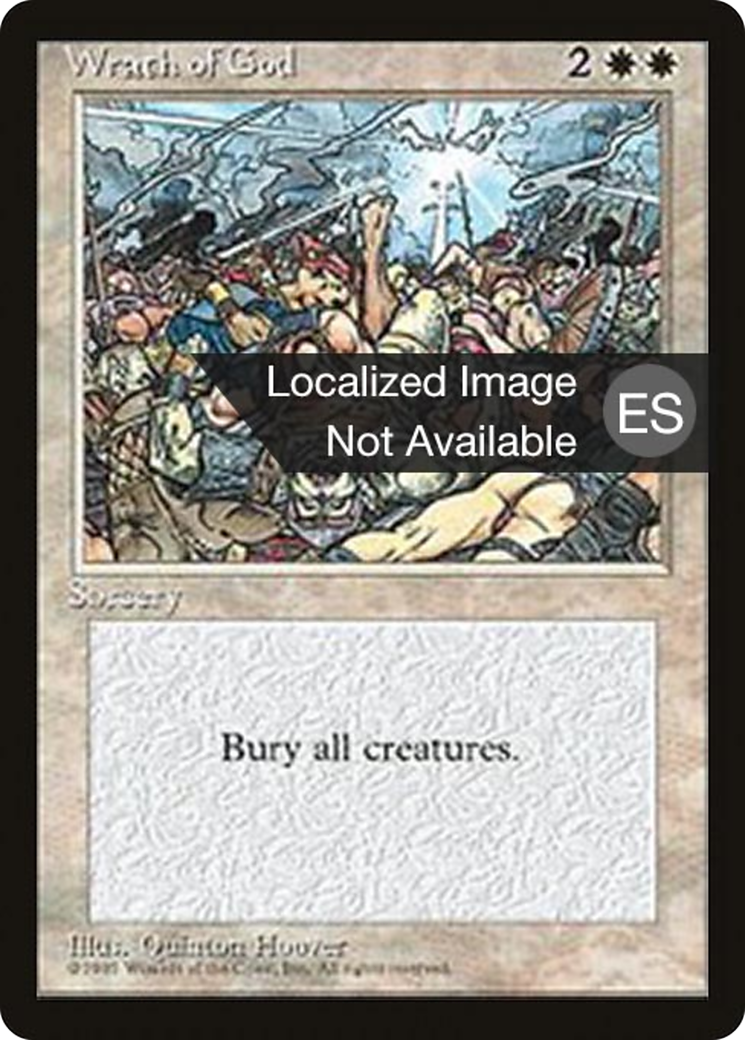 Wrath of God (4BB-308) [Fourth Edition Foreign Black Border] MTG Single Wizards of the Coast
