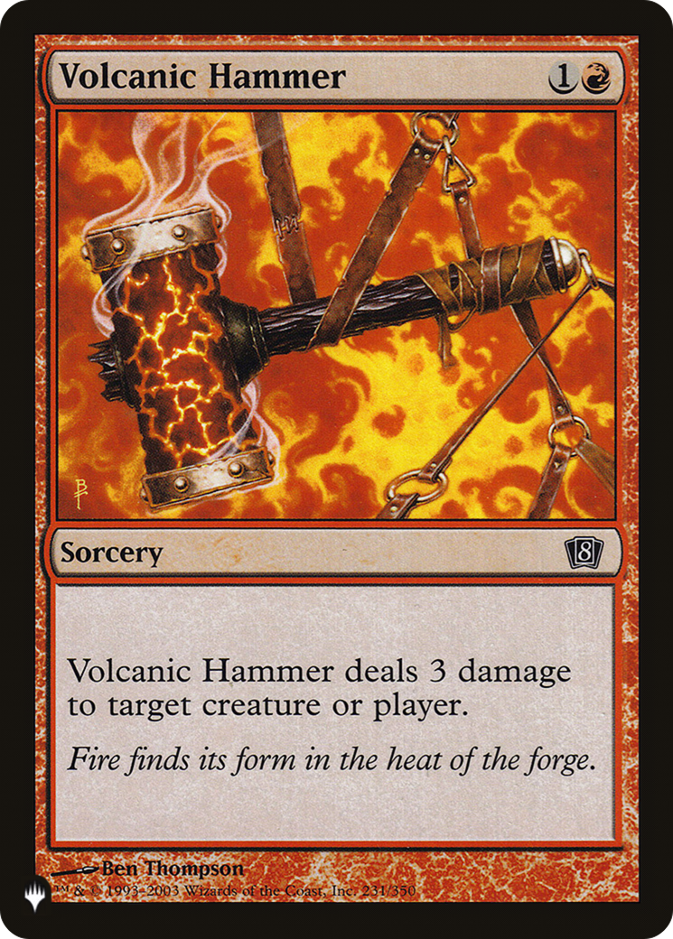 Volcanic Hammer (LIST-8ED-231) [Mystery Booster] The List MTG Single Wizards of the Coast