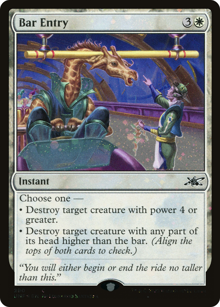 Bar Entry (Galaxy Foil) (UNF-290) [Unfinity] Foil MTG Single Wizards of the Coast