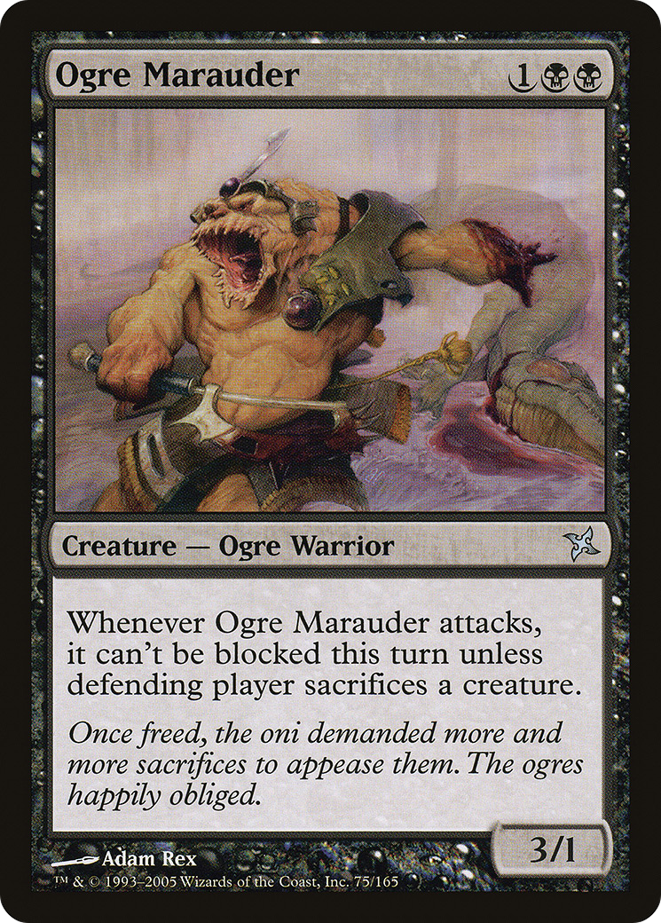 Ogre Marauder (BOK-075) [Betrayers of Kamigawa] Foil MTG Single Wizards of the Coast