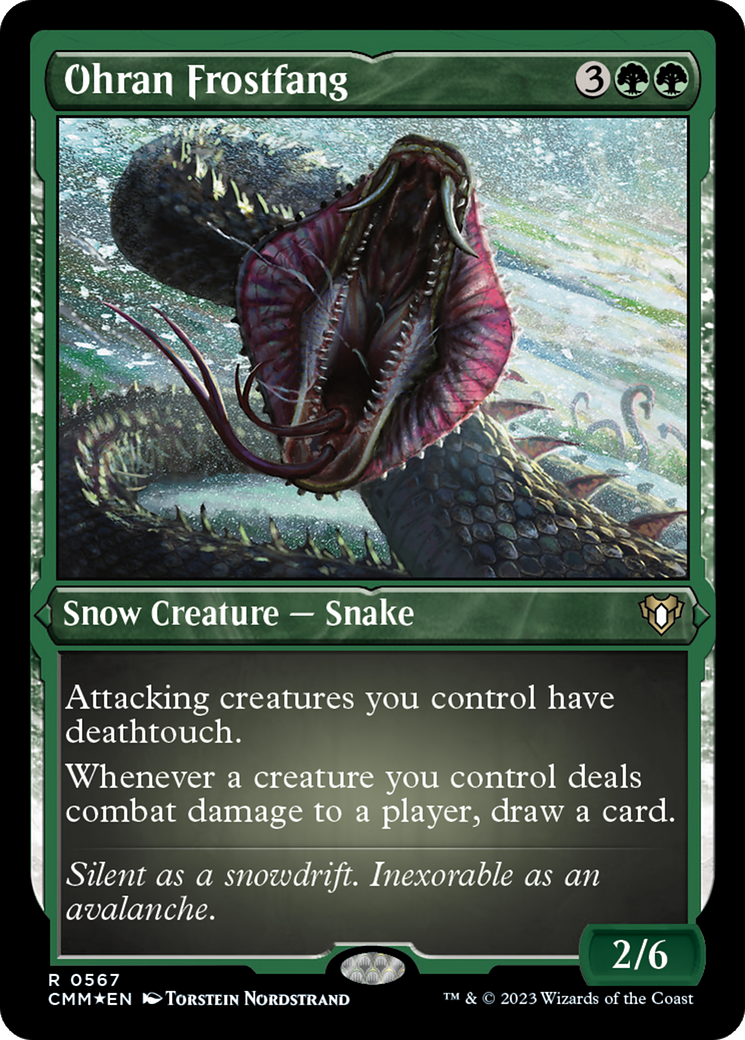 Ohran Frostfang (CMM-567) [Commander Masters] Etched Foil MTG Single Wizards of the Coast