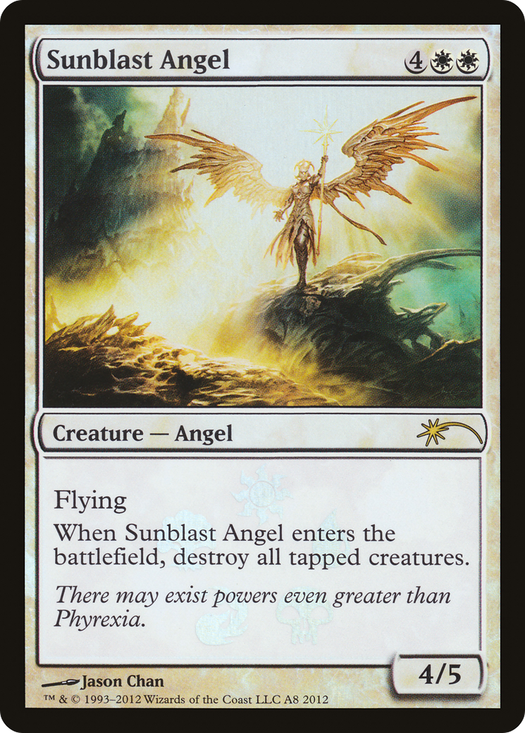 Sunblast Angel (MEDIA-0A8) [Scars of Mirrodin Promos] Foil MTG Single Wizards of the Coast