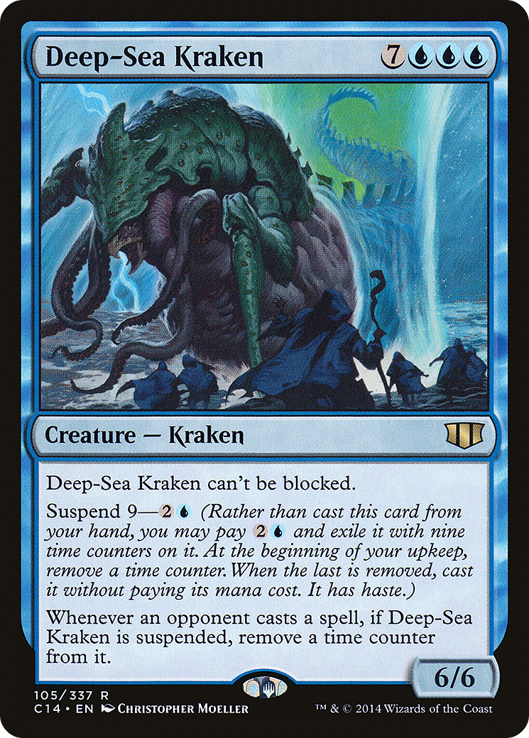 Deep-Sea Kraken [Commander 2014] MTG Single Magic: The Gathering