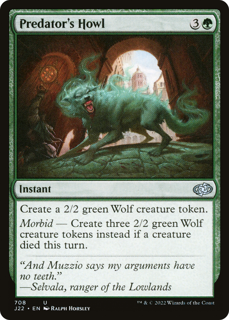 Predator's Howl (J22-708) [Jumpstart 2022] MTG Single Wizards of the Coast