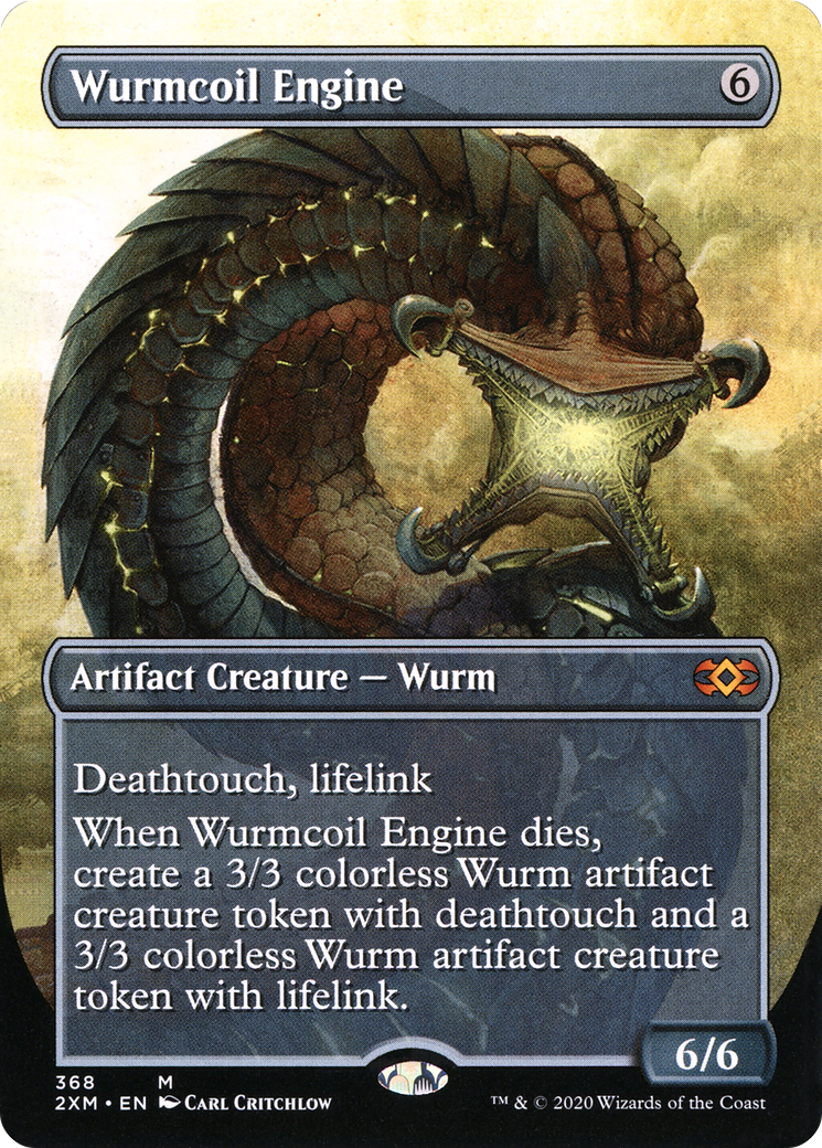 Wurmcoil Engine (2XM-368) [Double Masters] (Borderless) Foil MTG Single Wizards of the Coast