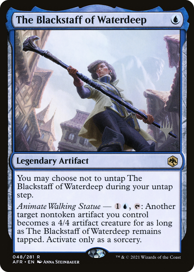 The Blackstaff of Waterdeep (PPAFR-048) [Adventures in the Forgotten Realms Promos] MTG Single Wizards of the Coast