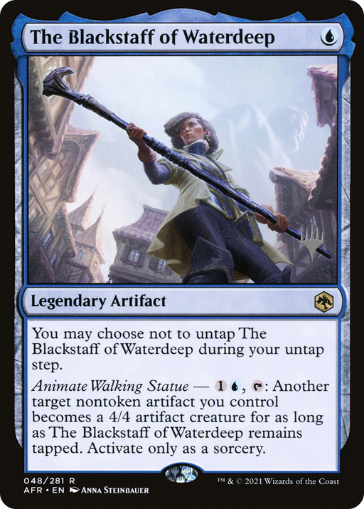 The Blackstaff of Waterdeep (PPAFR-048) [Adventures in the Forgotten Realms Promos] MTG Single Wizards of the Coast