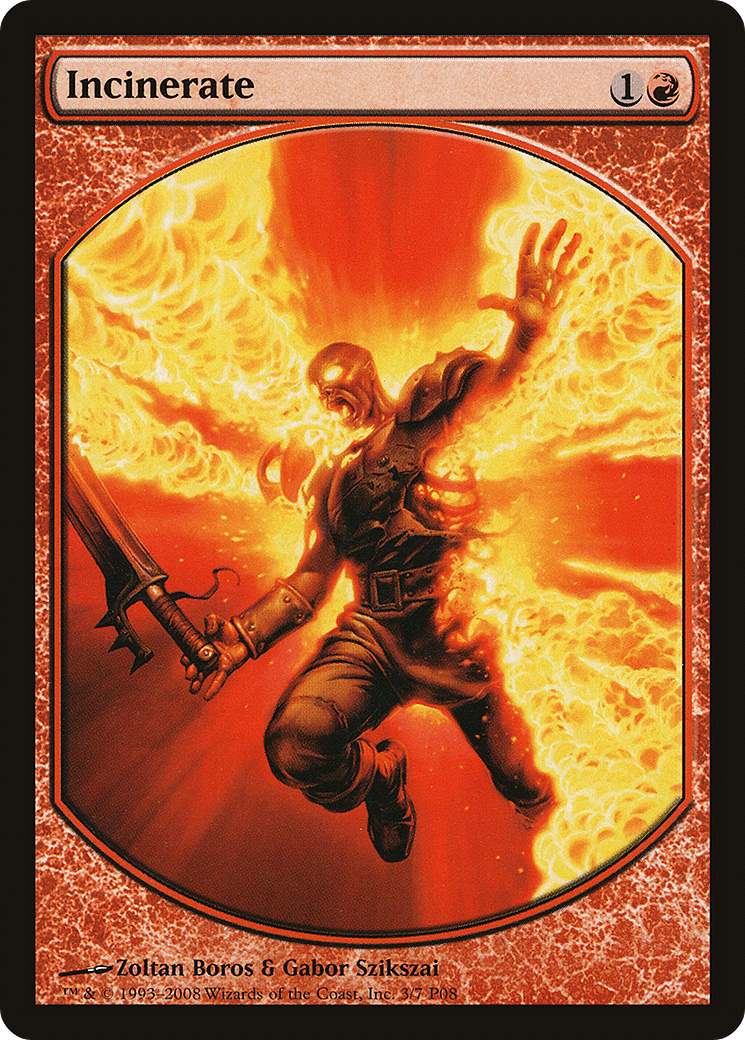 Incinerate (MPRP-003) [Misc] Magic Player Rewards 2008 MTG Single Wizards of the Coast