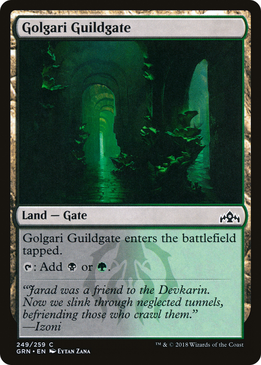 Golgari Guildgate (GRN-249) [Guilds of Ravnica] MTG Single Wizards of the Coast