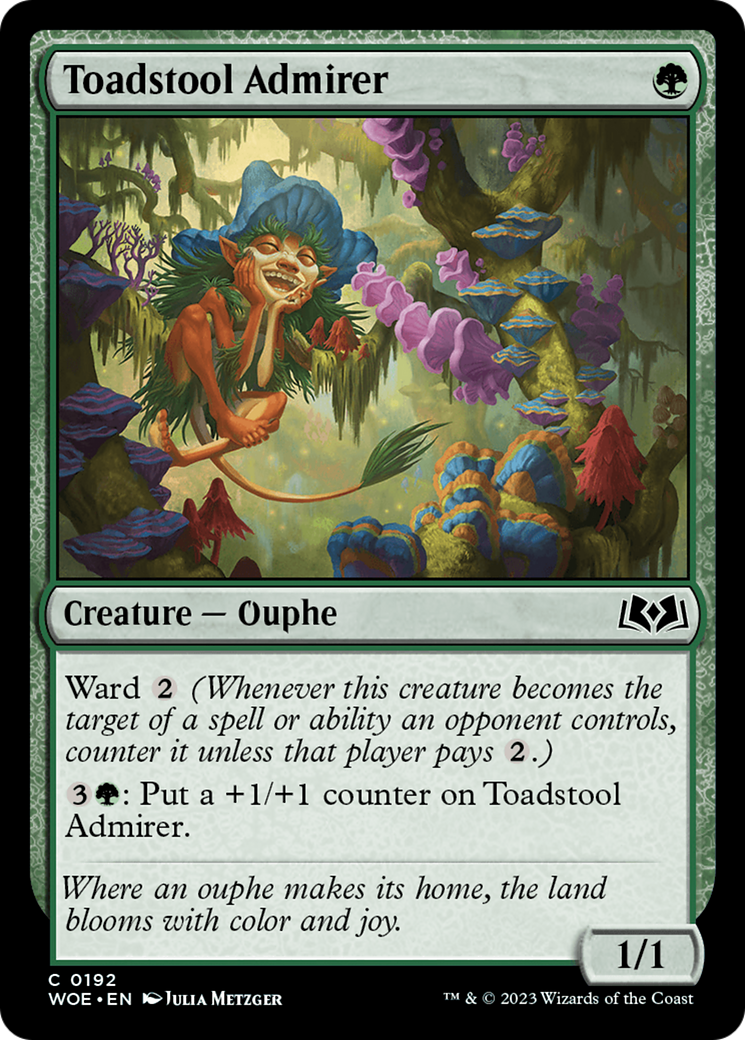 Toadstool Admirer (WOE-192) [Wilds of Eldraine] Foil MTG Single Wizards of the Coast