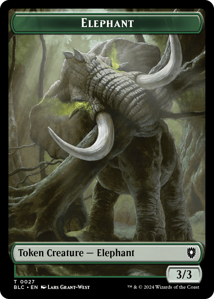Elephant (TBLC-027) [Tokens] Bloomburrow Commander Tokens MTG Single Wizards of the Coast