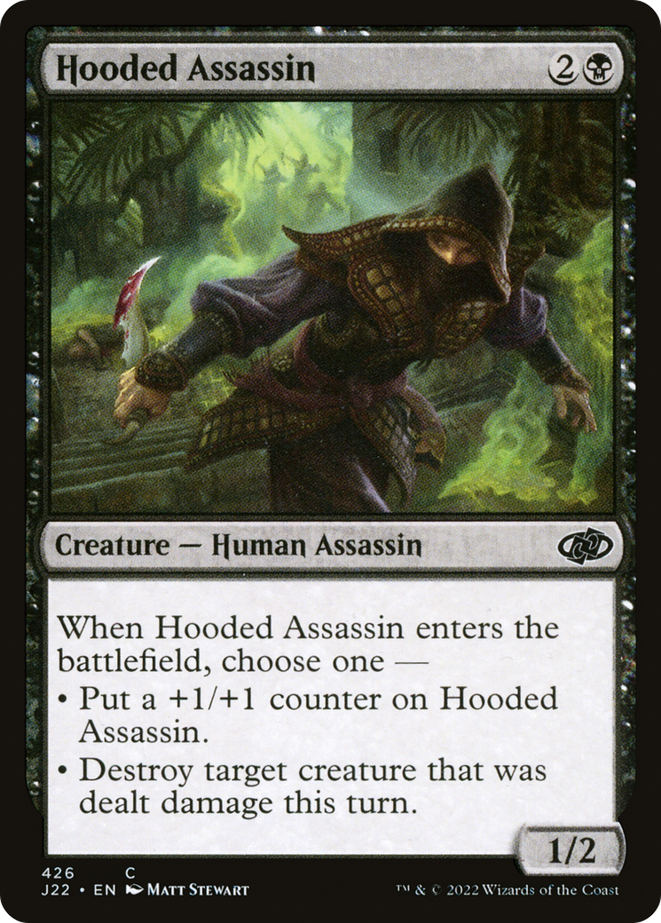 Hooded Assassin (J22-426) [Jumpstart 2022] MTG Single Wizards of the Coast