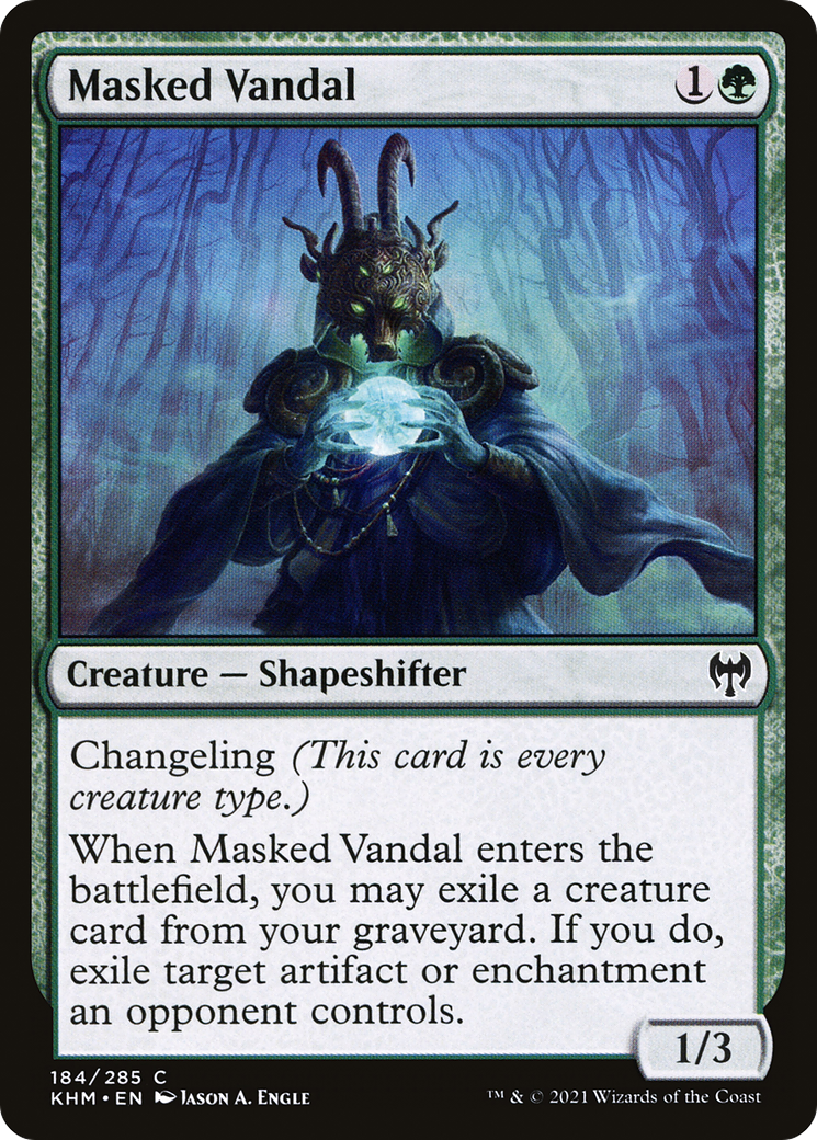 Masked Vandal (KHM-184) [Kaldheim] MTG Single Wizards of the Coast