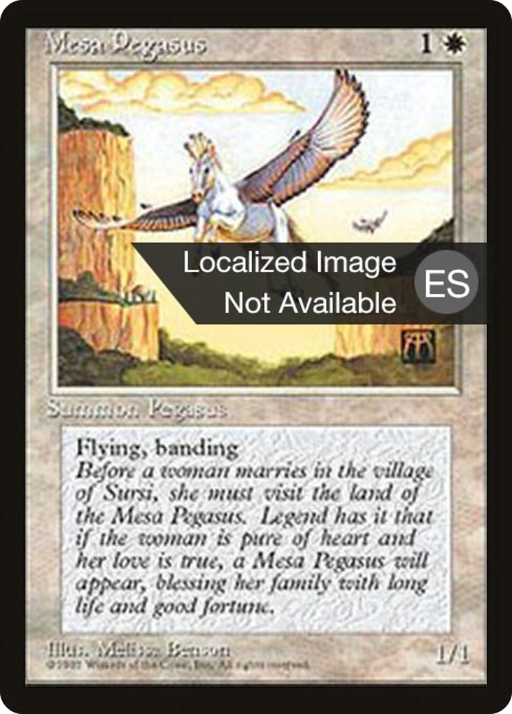Mesa Pegasus (4BB-035) [Fourth Edition Foreign Black Border] MTG Single Wizards of the Coast