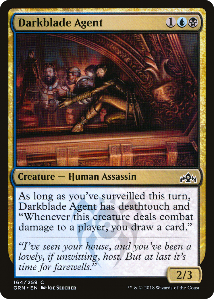 Darkblade Agent (GRN-164) [Guilds of Ravnica] Foil MTG Single Wizards of the Coast