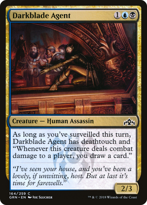 Darkblade Agent (GRN-164) [Guilds of Ravnica] MTG Single Wizards of the Coast