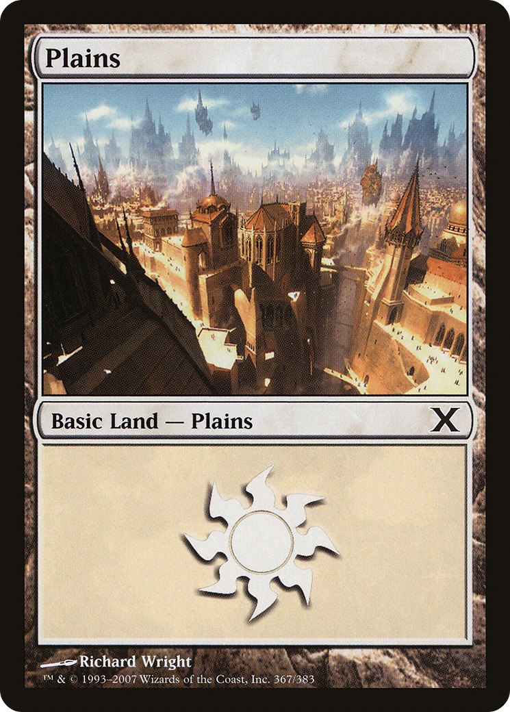 Plains (367) (10E-367) [Tenth Edition] Foil MTG Single Wizards of the Coast