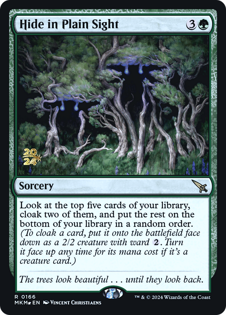 Hide in Plain Sight (PRE-166) [Murders at Karlov Manor Promos] Foil MTG Single Wizards of the Coast